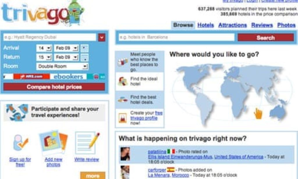 What is the corporate level strategy of trivago
