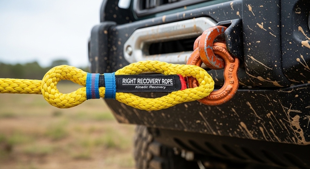 Tow rope vs kinetic rope comparison for off-road vehicles