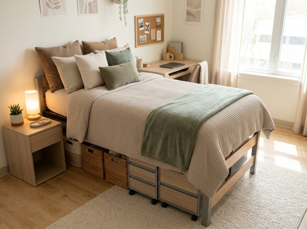 Dorm Room and Small Apartment Bedding Tips for Students