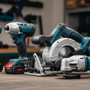 Affordable cordless power tools kit with drill and battery